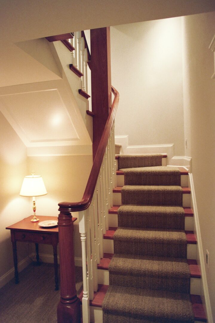 Steps To Upstairs In The Home
