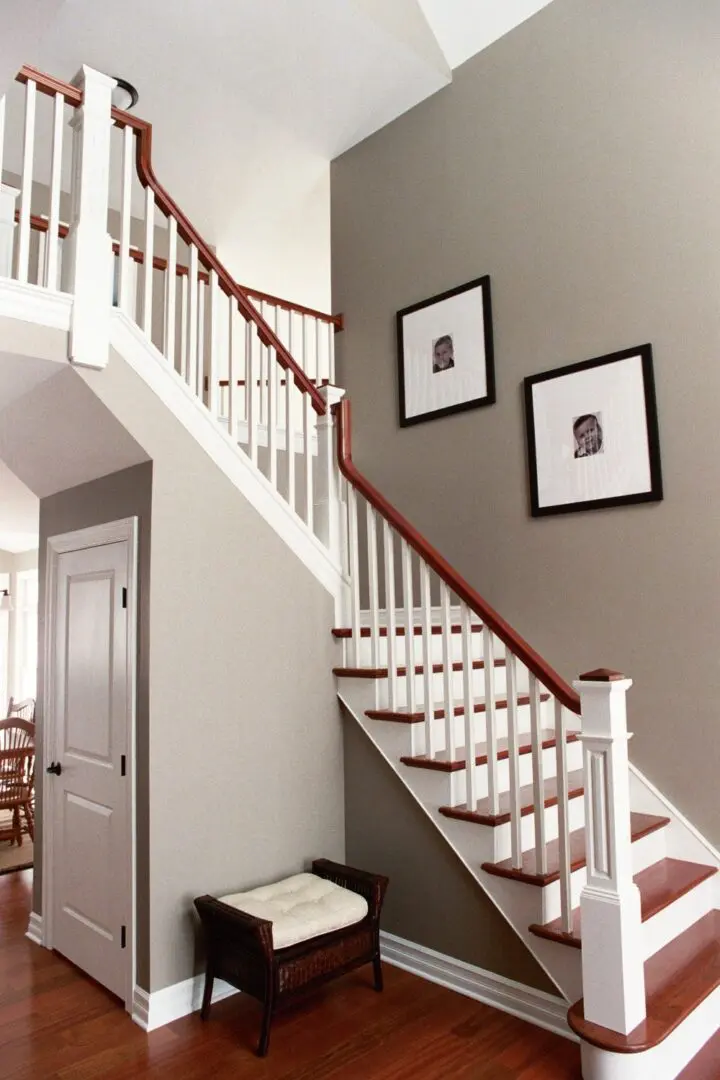 Traditional L Shaped Stair In Home
